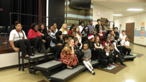 Jefferson choir before the concert.