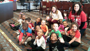 Miss Logan and her class.