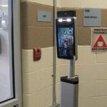 Temperature scanners are used by every staff and student upon entering the school.