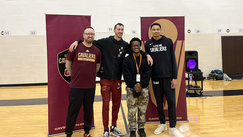 Representatives from the Cavs Academy.