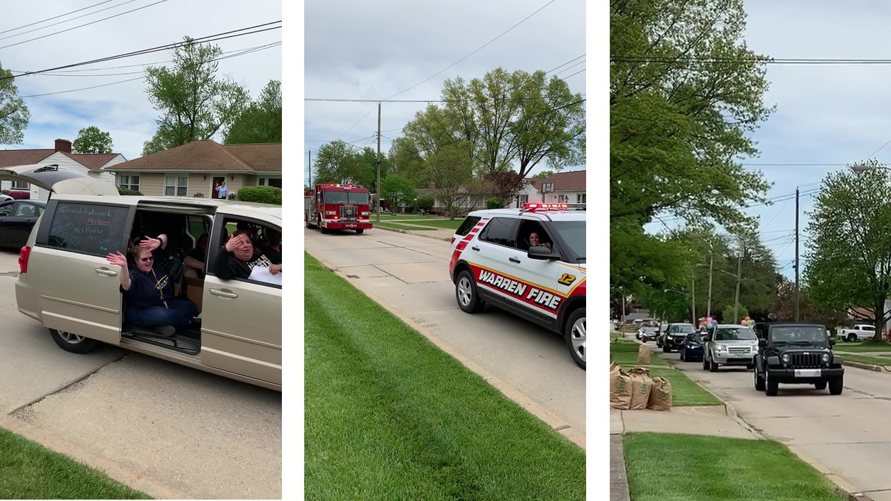 photos of cars in a parade