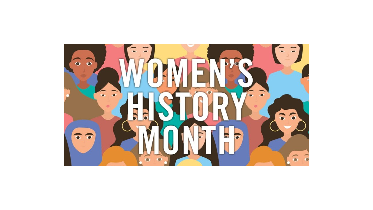Women's history month with various famous women