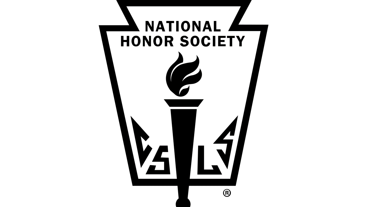 logo for national jr honor society with flame in torch