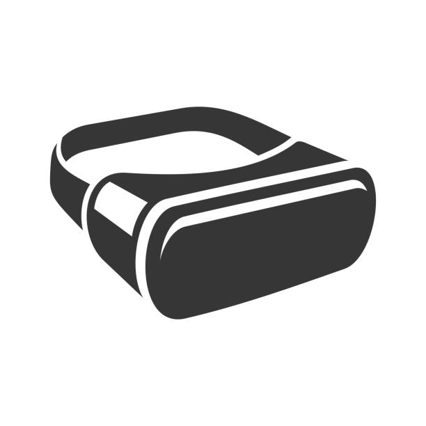 black virtual reality goggles