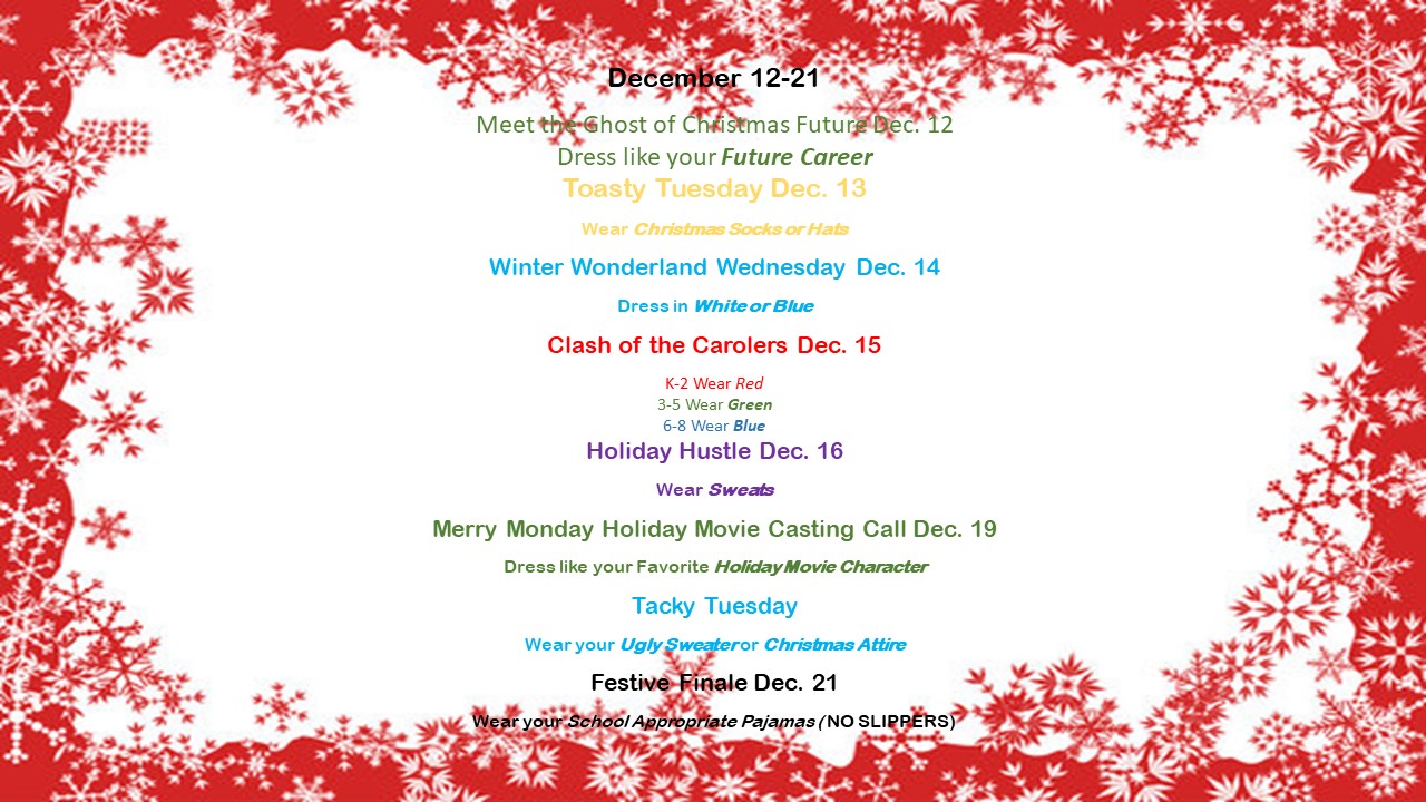 Holiday Spirit Week