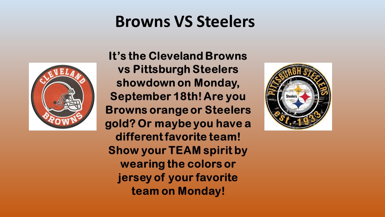 Browns VS Steelers Showdown 9/18/23
