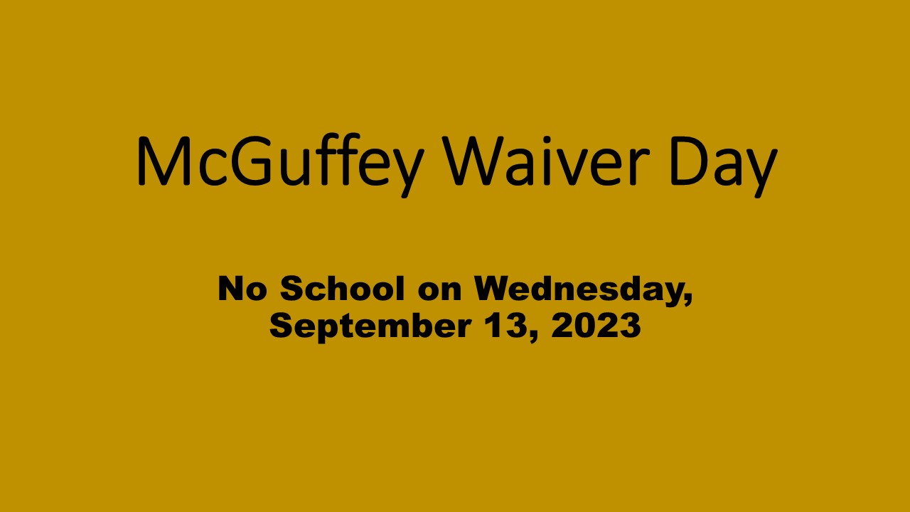 McGuffey Waiver Day