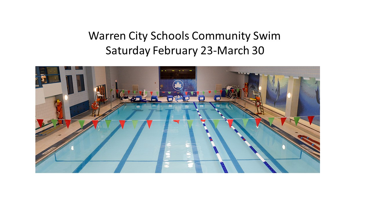 Community Swim at Harding Every Saturday until March 30