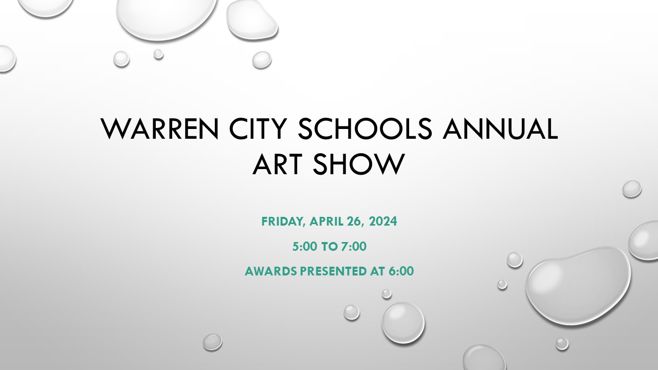 WCS Annual Art Show is Friday, April 26th, 2024