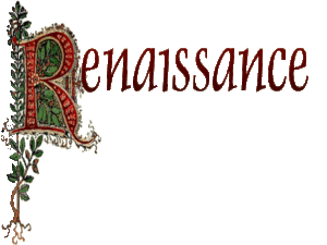 "Renaissance" in fancy Lettering