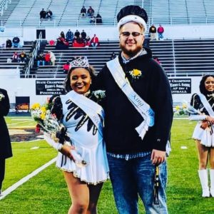 Homecoming Queen Sidney and King Trent