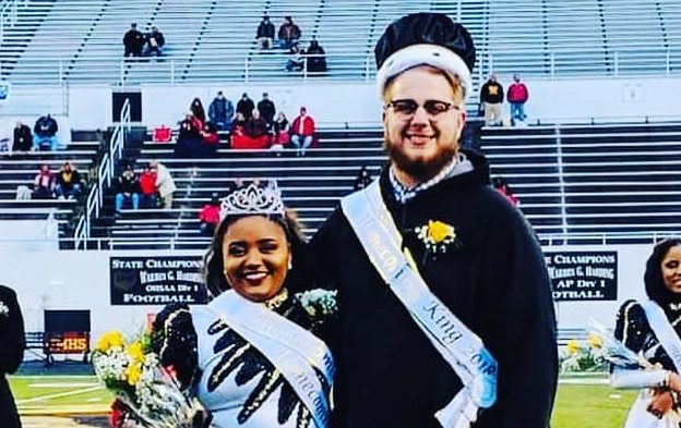 Homecoming Queen Sidney and King Trent