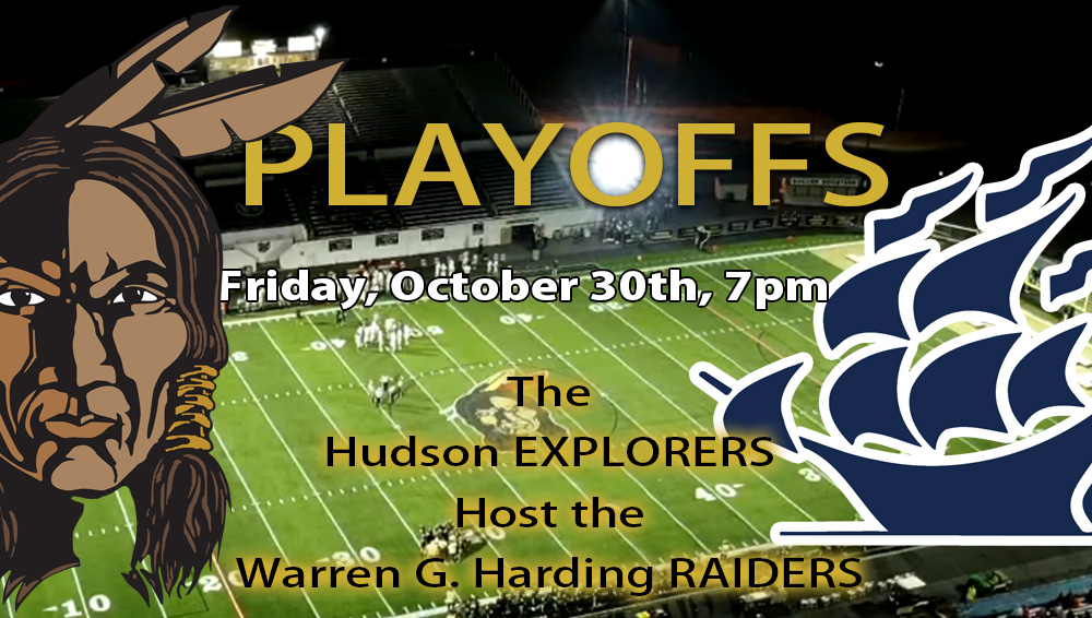 The Hudson EXPLORERS host the Warren G. Harding RAIDERS