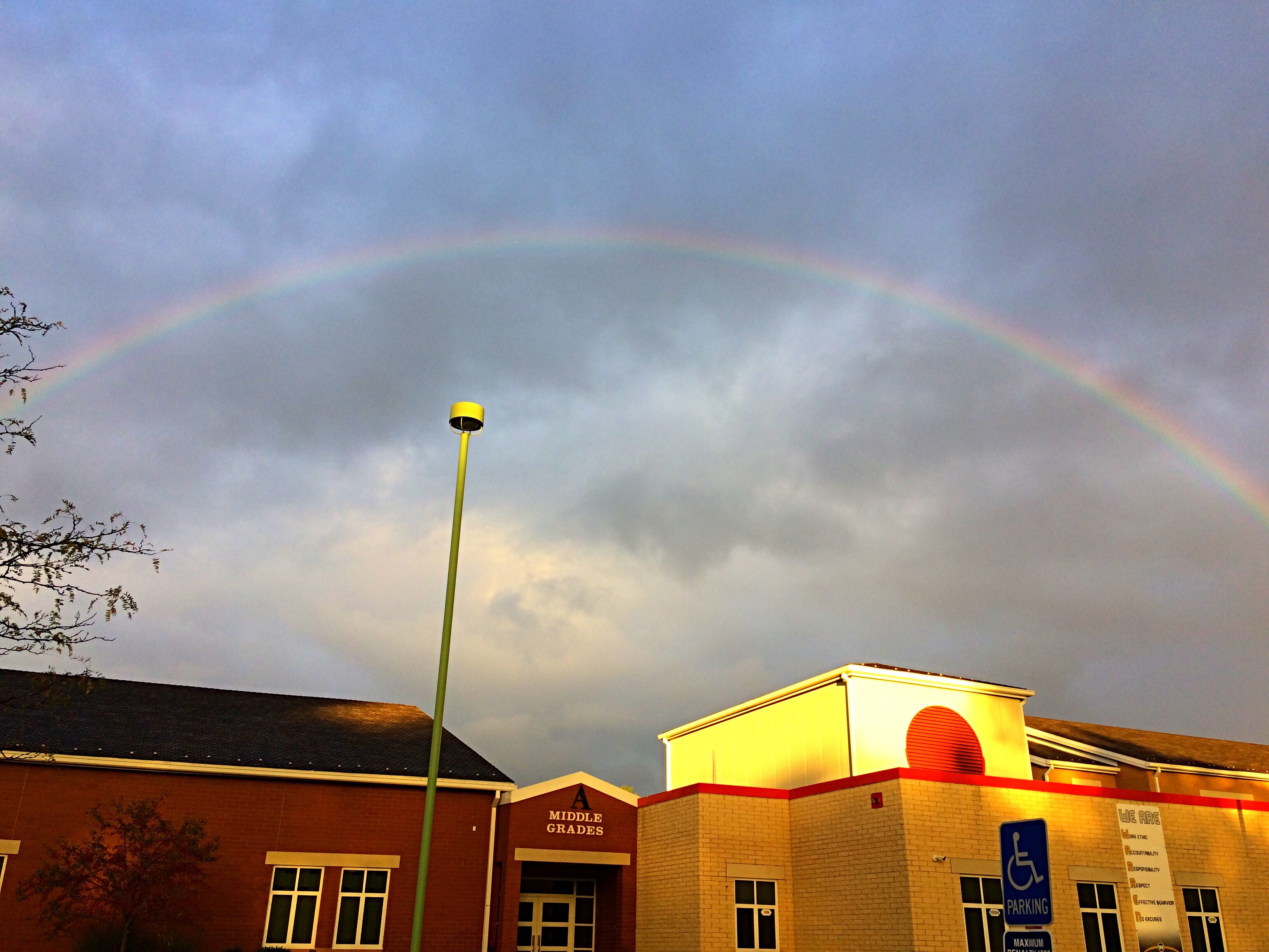 Rainbow over Willard!!