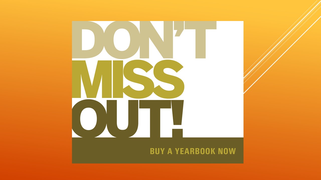 Yearbooks are on sale!!!