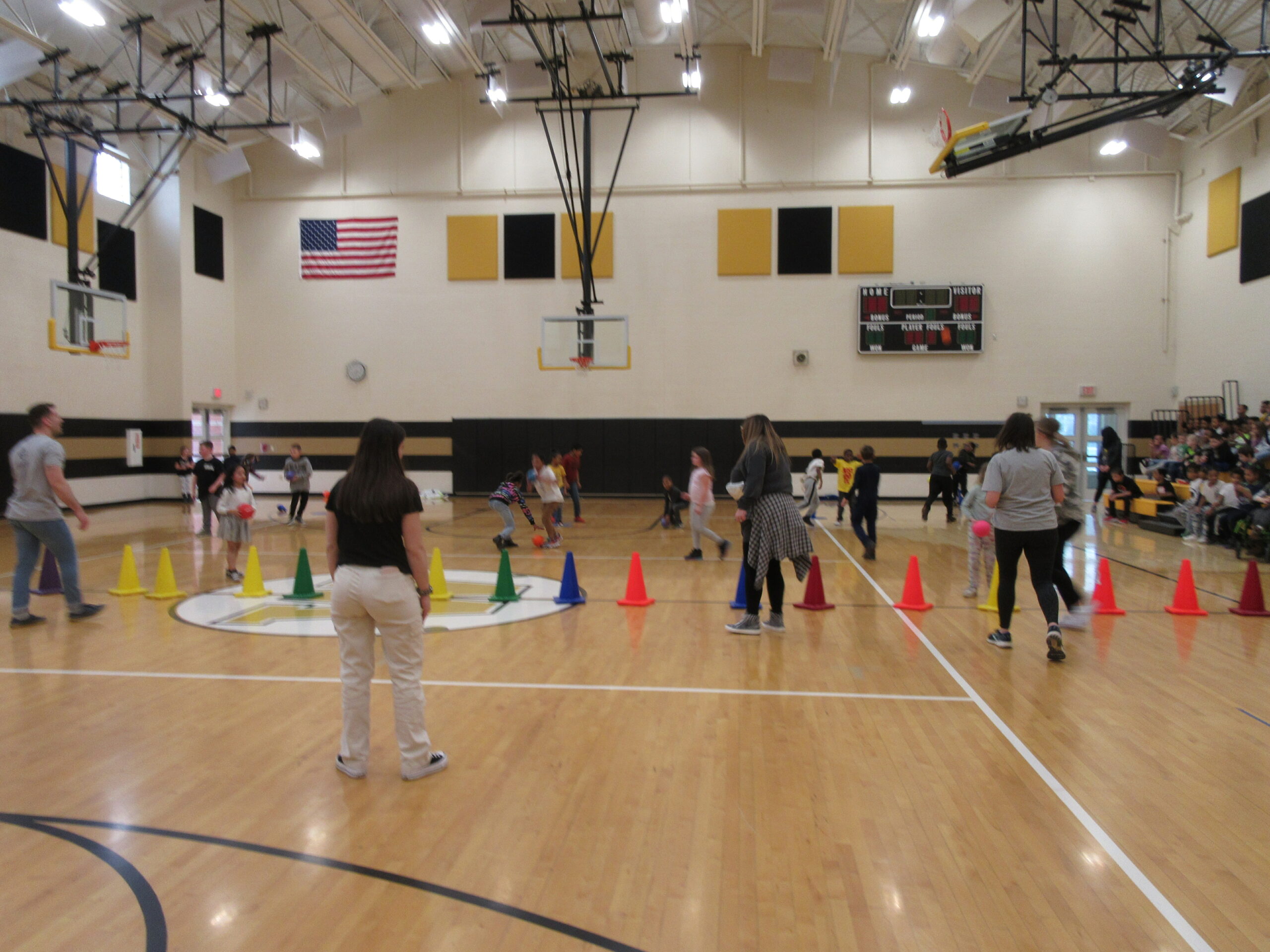 Staff vs. Students Pin Knockdown