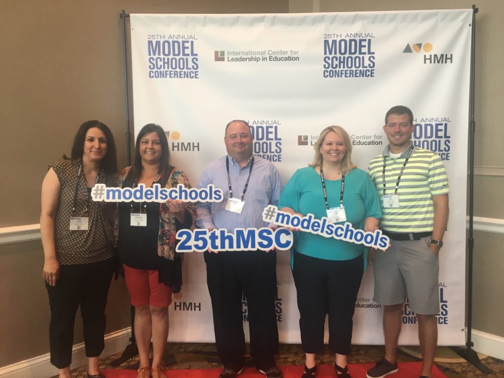 A photo of few of our administrators and faculty at the 2017 model schools conference