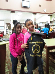 Two students involved in our peer mediation program