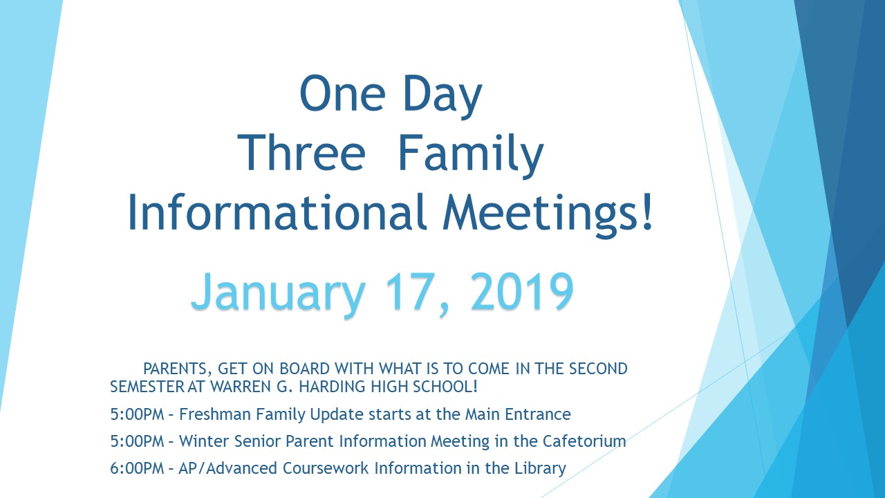 WGH to Host Family Information Night!