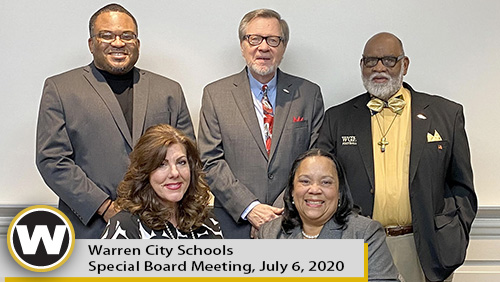 Warren City Schools Special Board Meeting, July 6, 2020