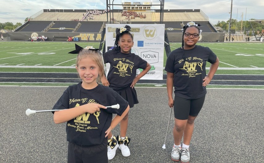 Mini Majorettes Perform at Harding Band Night