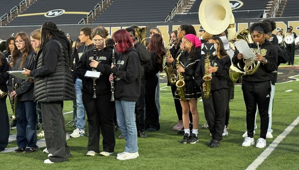 Performing at pregame.