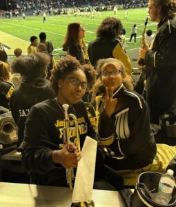 Connecting with former Jefferson students.