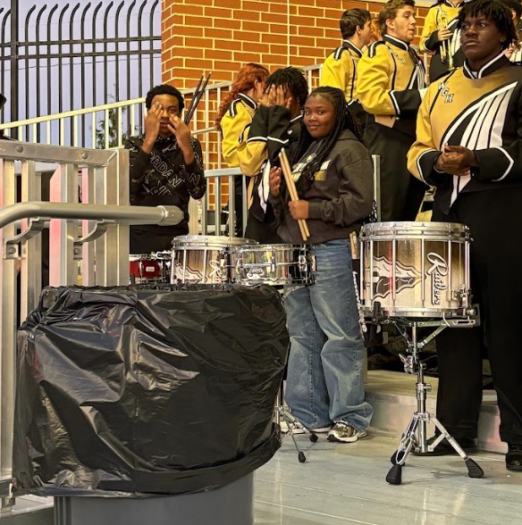 Percussion is ready to play.