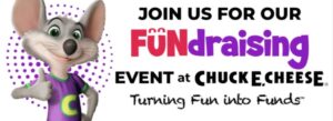 chuck e cheese fundraiser banner