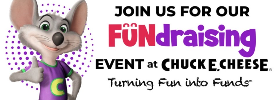 chuck e cheese fundraiser banner