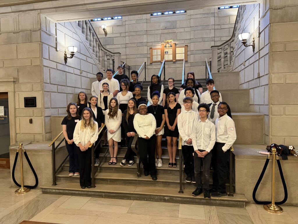 Students from Warren City Schools who were chosen to perform in the honors choir