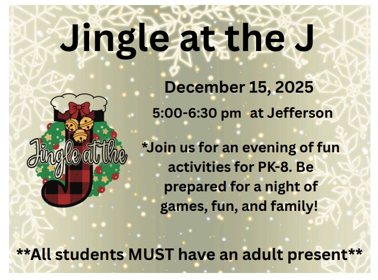 jingle at the j information poster