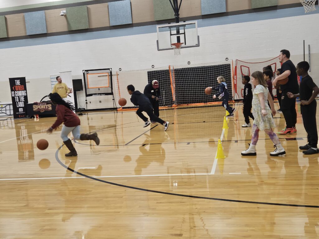 Basketball relay race