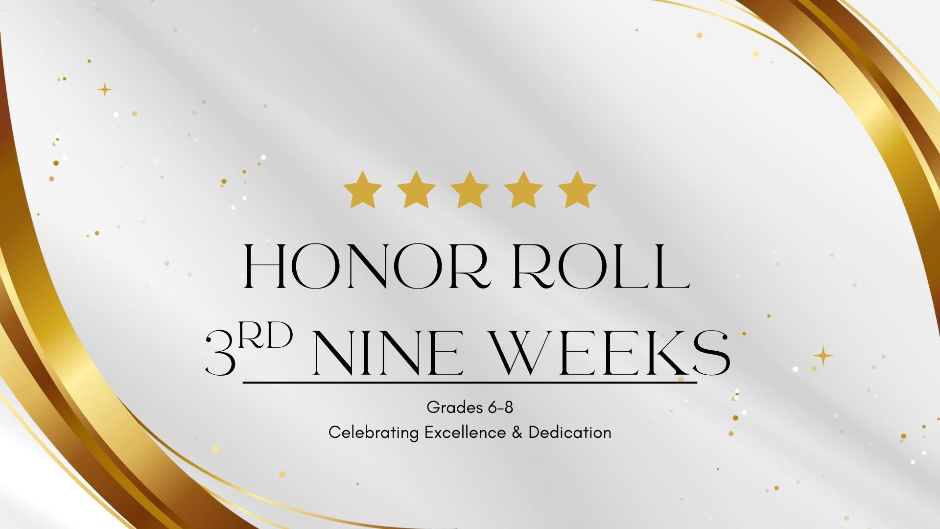 honor roll third nine weeks graphic