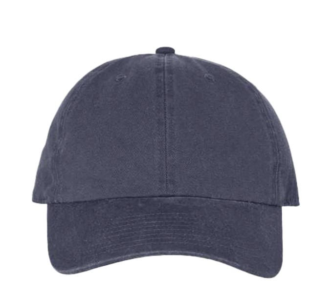 blue baseball cap