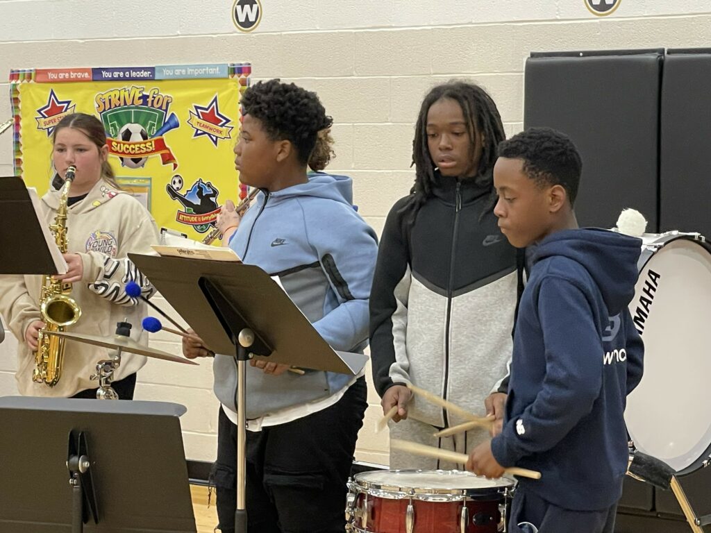 Jefferson percussion players