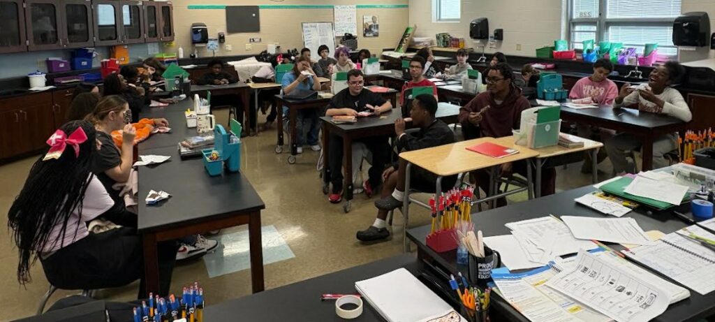 Ms. Hunchuck's eighth grade homeroom