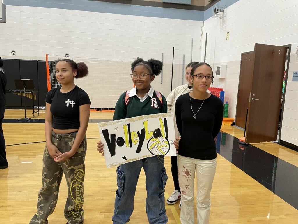 Jefferson volleyball players