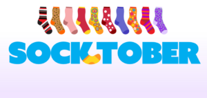 different colored socks