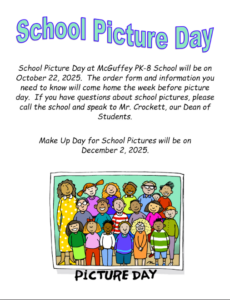 Picture Day: October 22, 2025