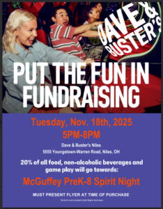 Tuesday, November 18th, 2025 Dave & Busters