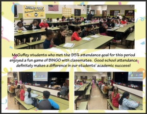 Attendance Incentive: Bingo Fun with classmates