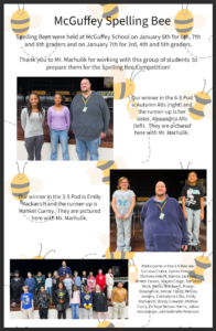 Spelling Bee Winners!
