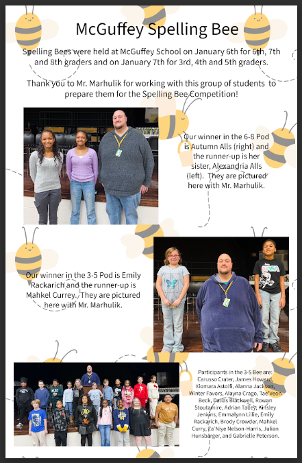 Spelling Bee Winners!