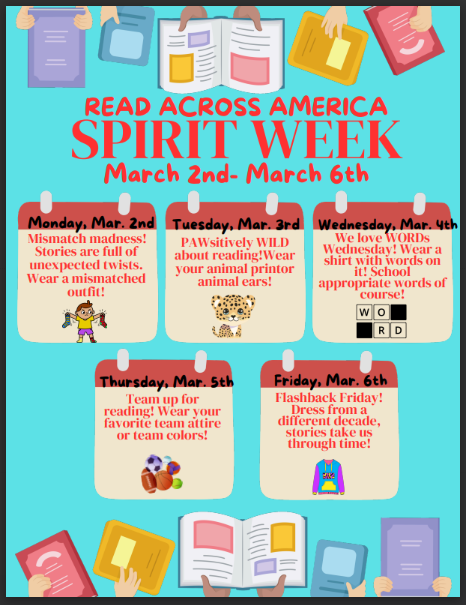 Read Across America ~ Spirit Week