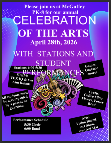 Celebration of the Arts: Tuesday, April 28th, 2026