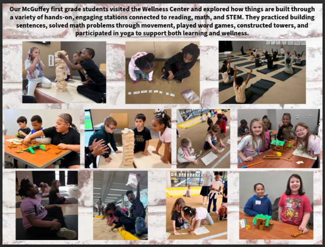 First Grade Visits Wellness Center