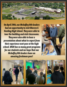8th Graders Visit to WGH!