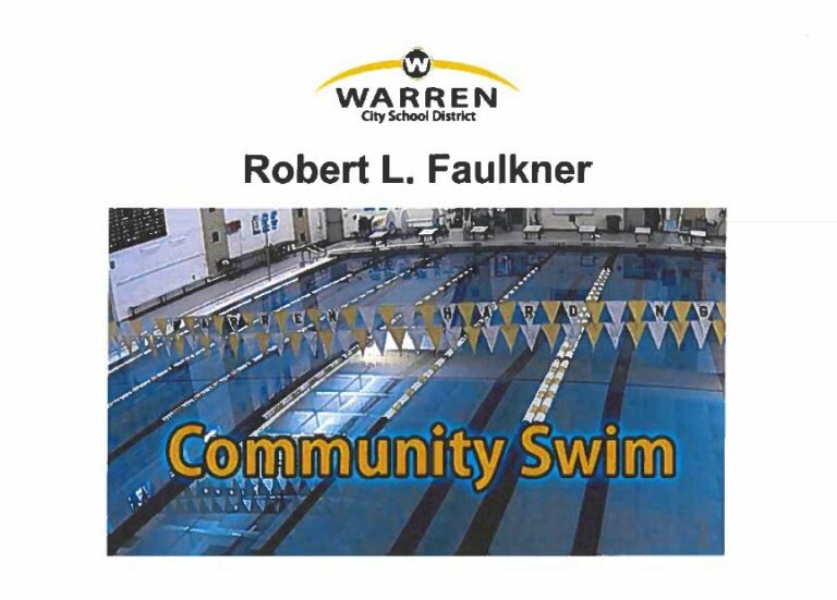 Community Swim Dates at WGH Announced – Warren City Schools